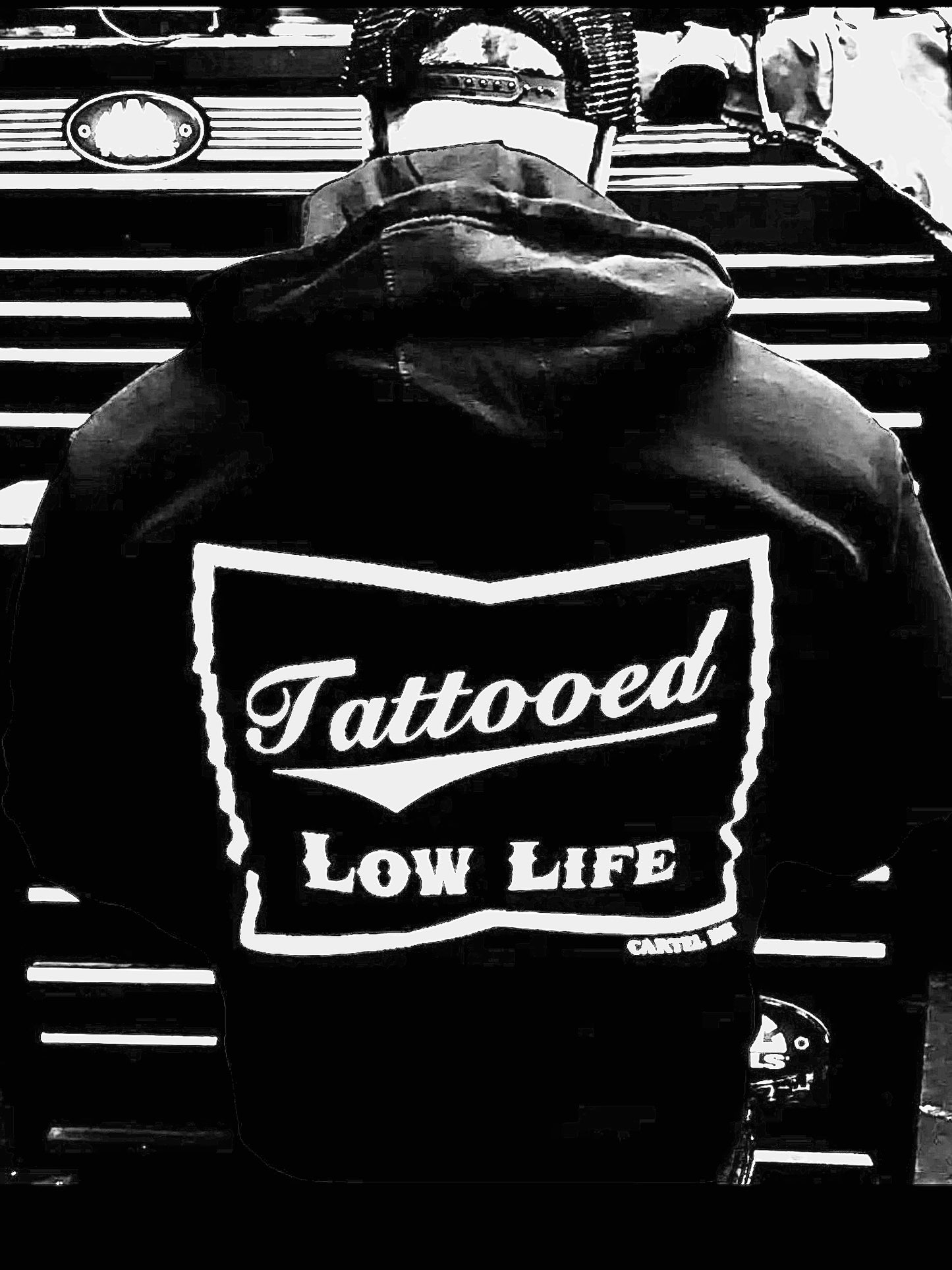 TATTOOED LOW LIFE ZIP UP HOODIE