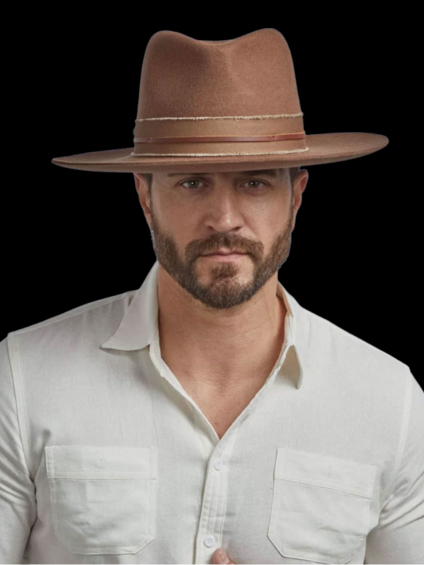 JAWA WIDE BRIM BROWN FELT FEDORA