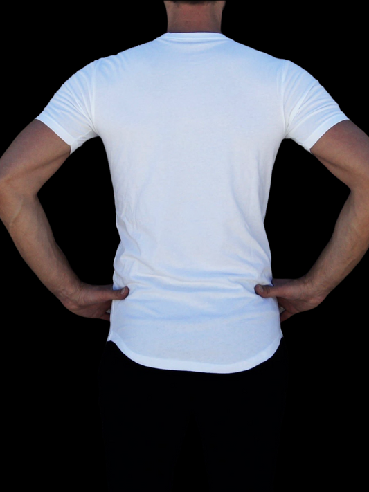 MODUS SCOOP BOTTOM WHITE TEE