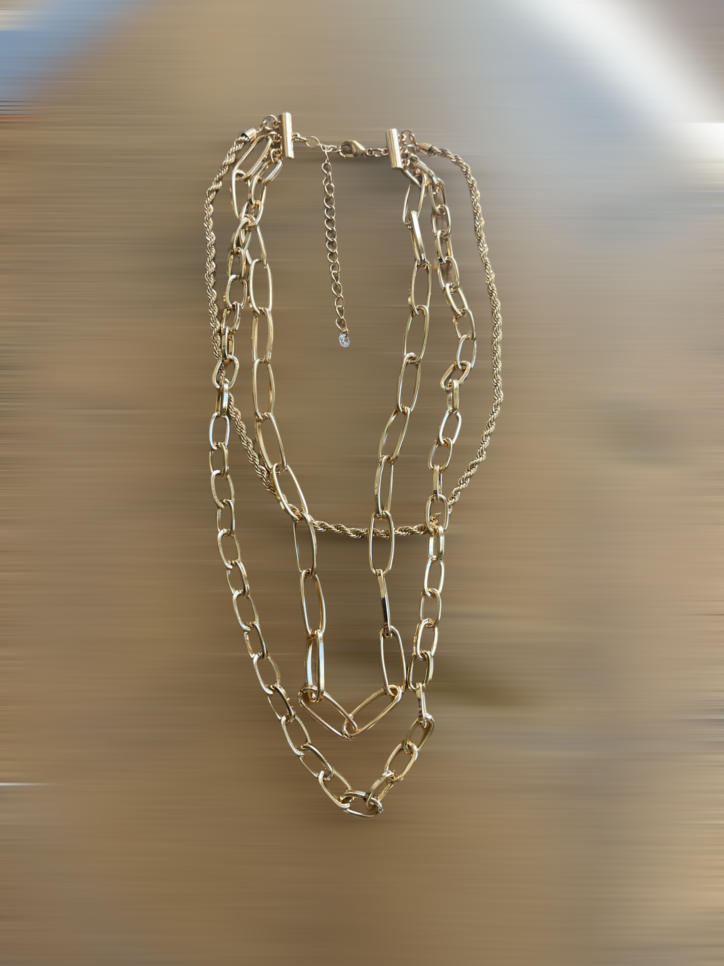 THE RITZ 3 CHAIN NECKLACE