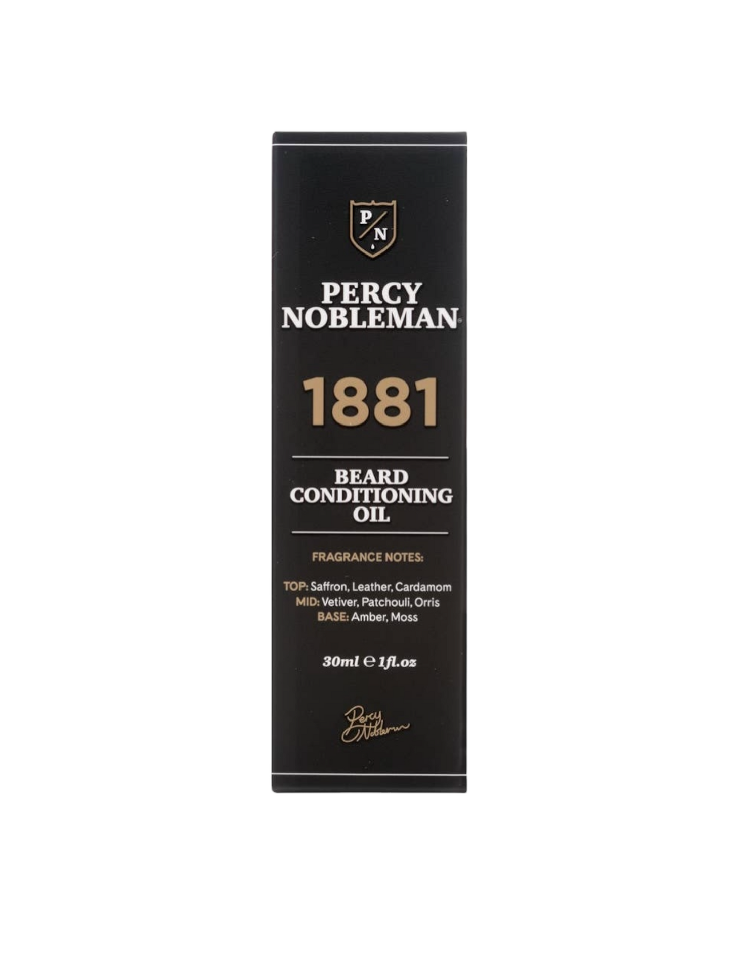PERCY NOBLEMAN 30ml BEARD OIL 1881 VEGAN FRIENDLY