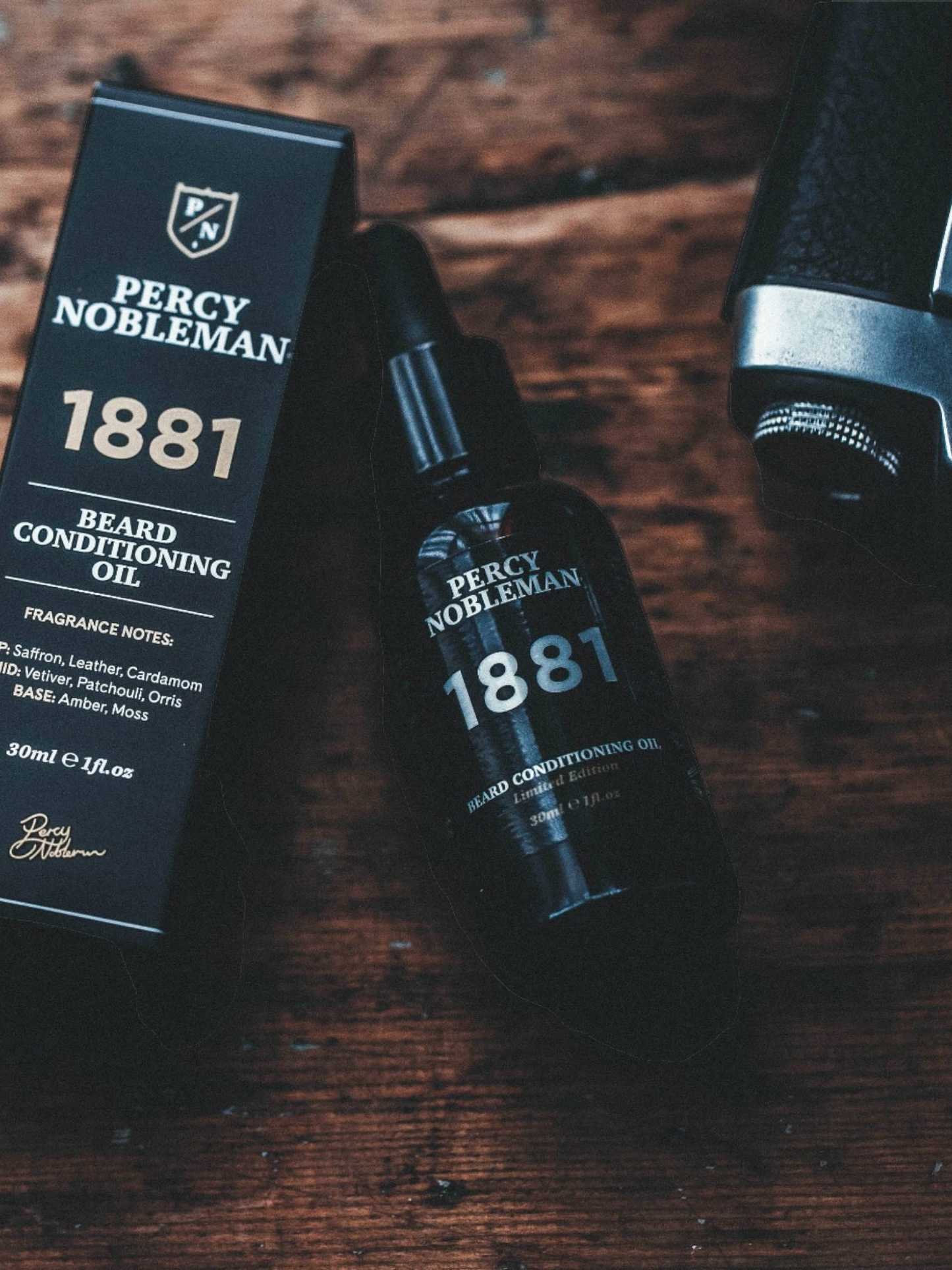 PERCY NOBLEMAN 30ml BEARD OIL 1881 VEGAN FRIENDLY