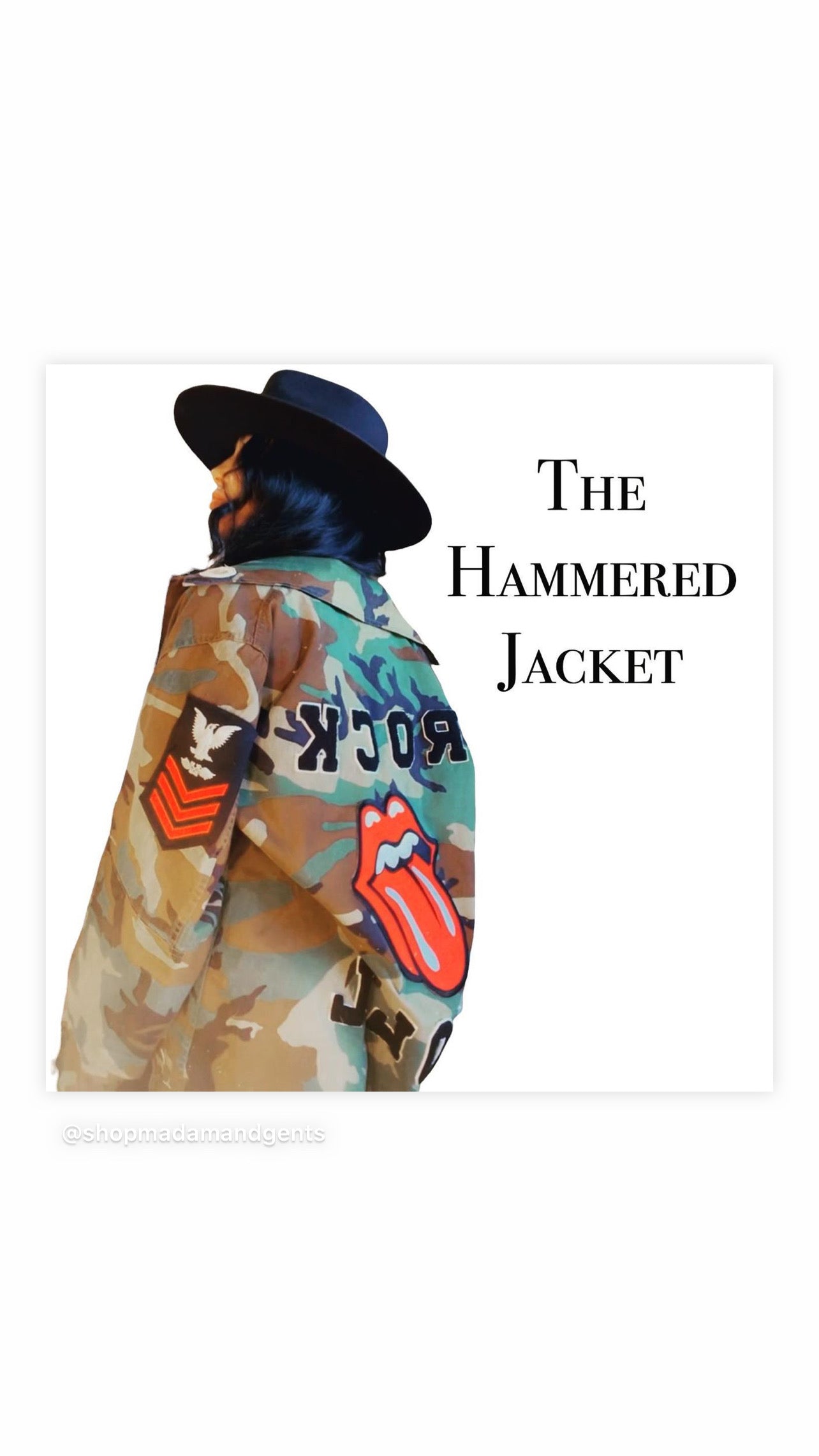 THE HAMMERED ROLLING STONES ARMY JACKET