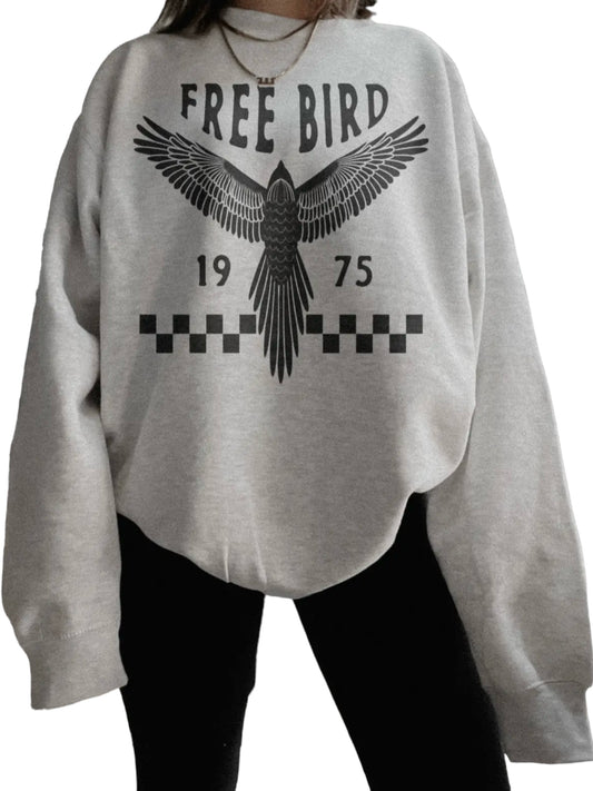 FREEBIRD BOHO TRENDY WOMENS SWEATSHIRT
