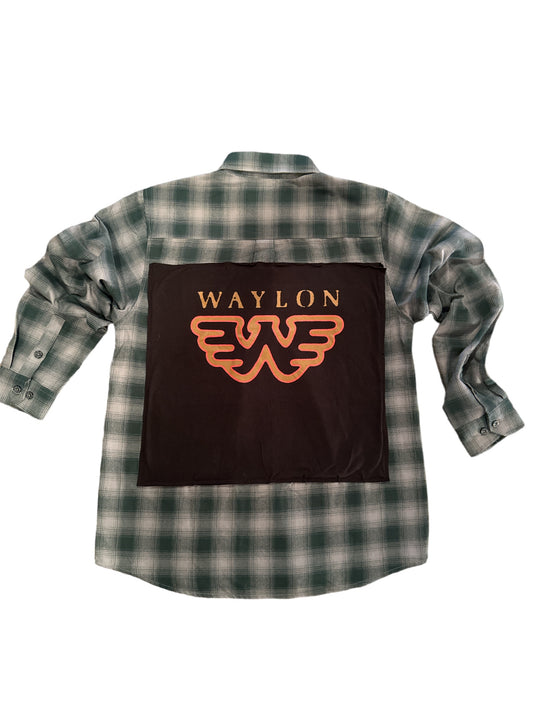 WAYLON JENNINGS DIXON FLANNEL