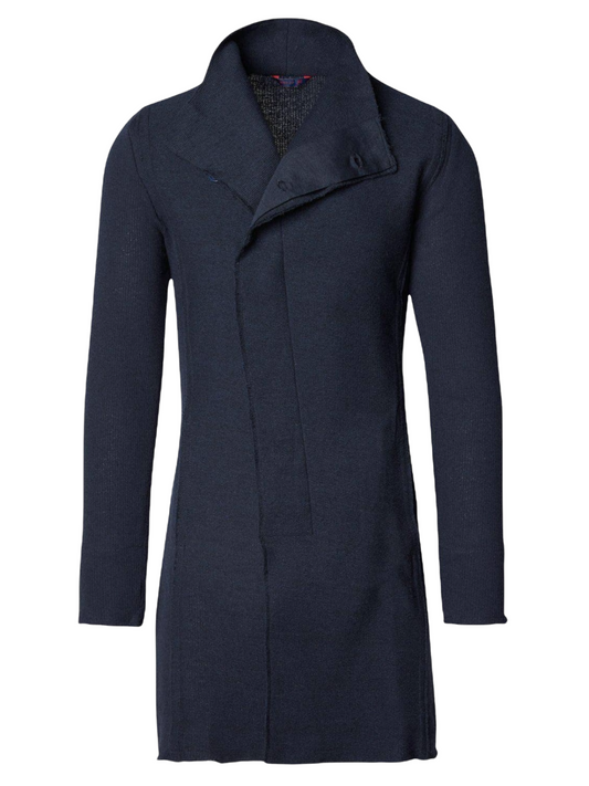 ASYMMETRIC REBEL CARDIGAN- NAVY