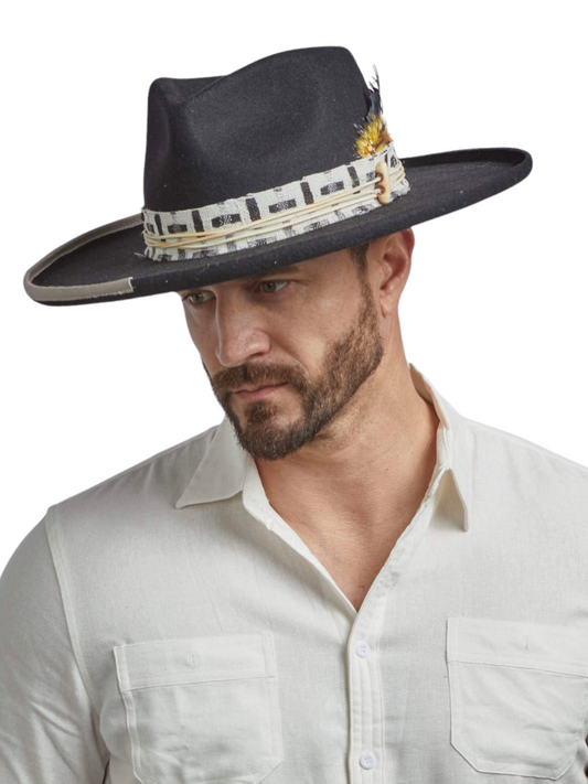 LOUNGE PENCIL RIM FELT FEDORA HAT