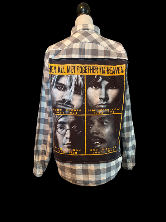 THE ALL MET TOGETHER IN HEAVEN FLANNEL