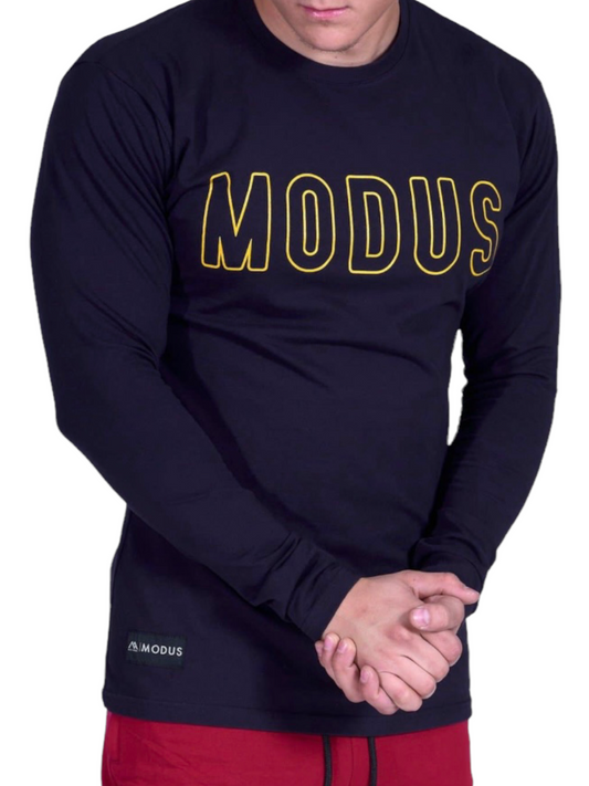 MODUS COMPETITOR LONG SLEEVE NAVY BLUE SHIRT