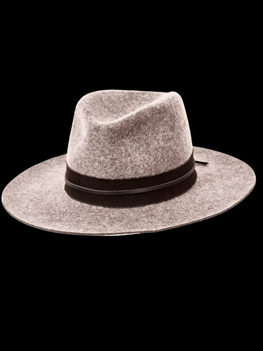 JAWA WILDE BRIM GRAY FELT FEDORA