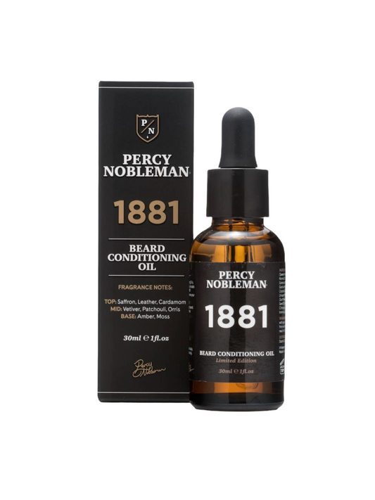 PERCY NOBLEMAN 30ml BEARD OIL 1881 VEGAN FRIENDLY