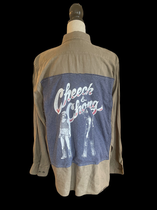 CHEECH & CHONG BUTTON DOWN