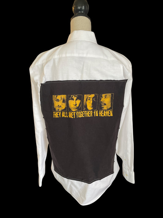 ALL MET TOGETHER IN HEAVEN BUTTON DOWN