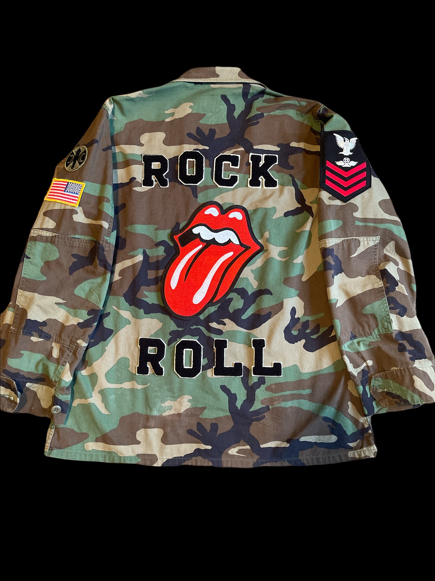 THE HAMMERED ROLLING STONES ARMY JACKET – Madam Gents Inc